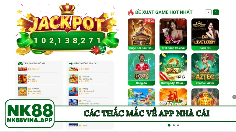Các thắc mắc về app nhà cái