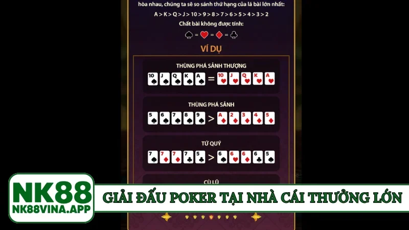 Giải đấu Poker tại nhà cái thưởng lớn