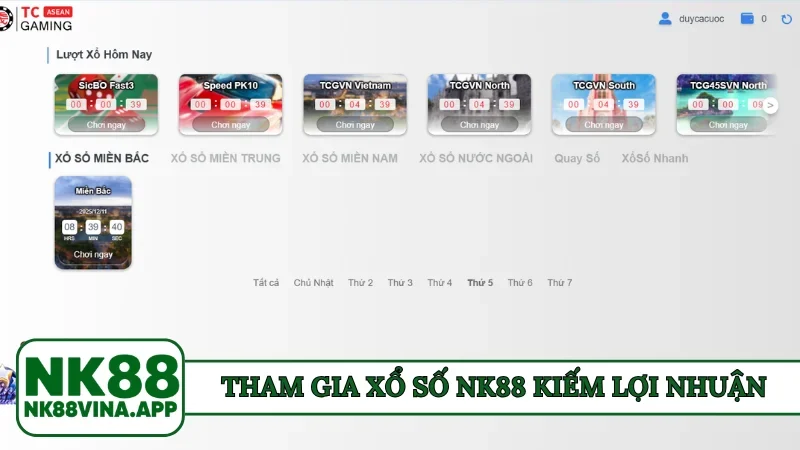 Tham gia xổ số NK88 kiếm lợi nhuận