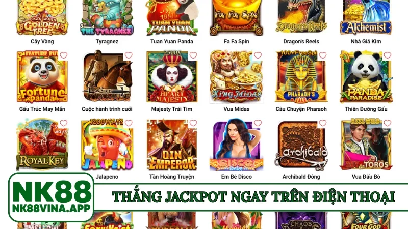 Thắng Jackpot ngay trên điện thoại